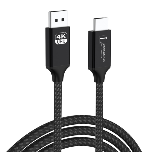LindeCables - 1 meter - Sort