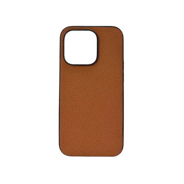 LindeCovers iPhone 15 Pro - Ægte Læder Bagside Cover Brown