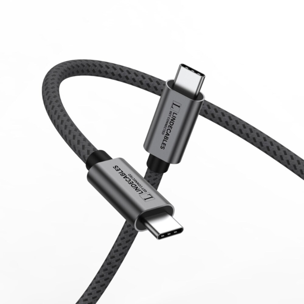 LindeCables USB-C 3.1 100W Premium kabel - 3 m Grå