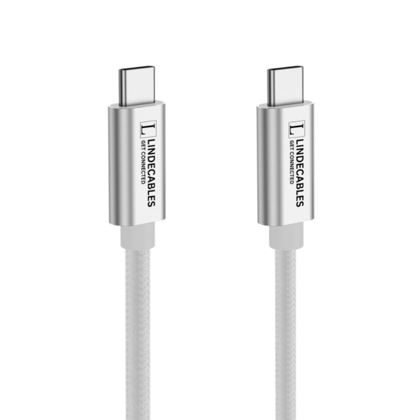 LindeCables USB-C 3.2 Gen. 2x2 100W Premium kabel - 3 m Hvid