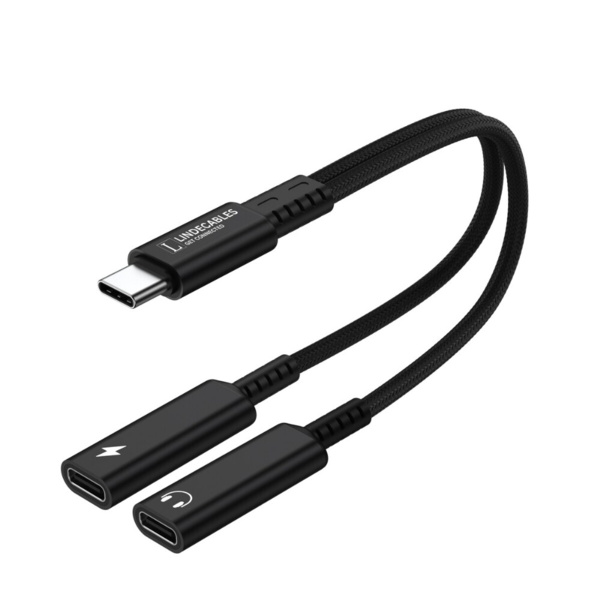 LindeCables 2-i-1 USB-C Adapter til Lyd/Opladning