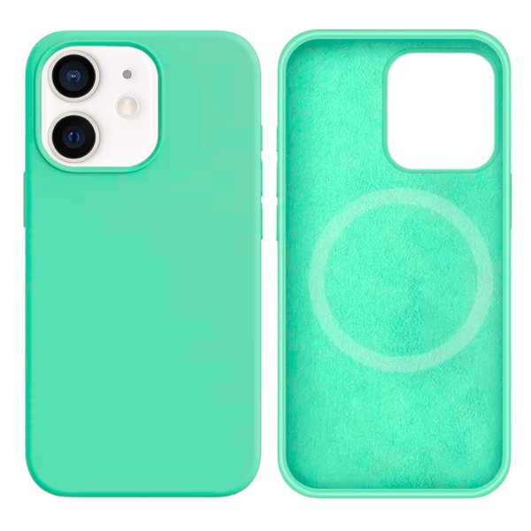 LindeCovers iPhone 12 Mini Silikonecover - MagSafe Kompatibel 50 Rehmannia Green