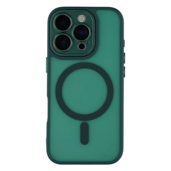 LindeCovers iPhone 11 Pro Max - Premium Transparent Cover til trådløs opladning 09 Alpine Green