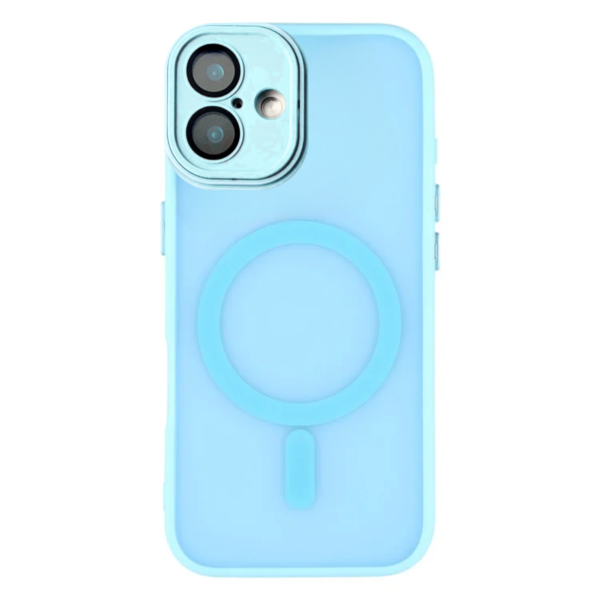 LindeCovers iPhone 12 Premium Transparent Cover - MagSafe Kompatibel 03 Sierra Blue