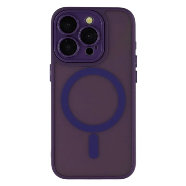 LindeCovers iPhone 13 Pro Premium Transparent Cover - MagSafe Kompatibel 06 Dark Purple