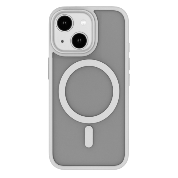 LindeCovers iPhone 14 Plus Premium Transparent Cover - MagSafe Kompatibel 04 Gray