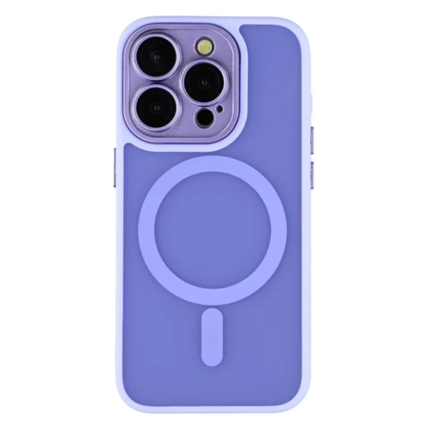 LindeCovers iPhone 15 Pro Max Premium Transparent Cover - MagSafe Kompatibel 05 Light Purple