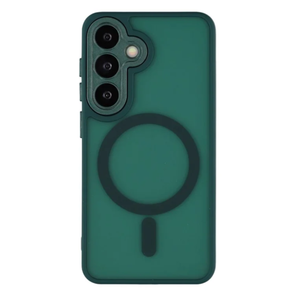 LindeCovers Samsung Galaxy S25 Ultra Premium Transparent Cover – MagSafe Kompatibel 03 Alpine Green