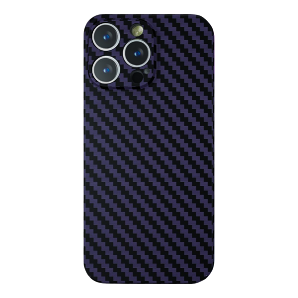 LindeCovers iPhone 14 Pro Carbon Cover 05 Dark Purple
