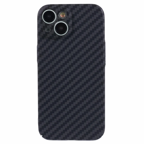 LindeCovers iPhone 15 Carbon Cover 01 Black