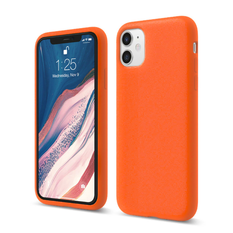 LindeCovers iPhone 11 - Silikonecover 66 Golden Orange