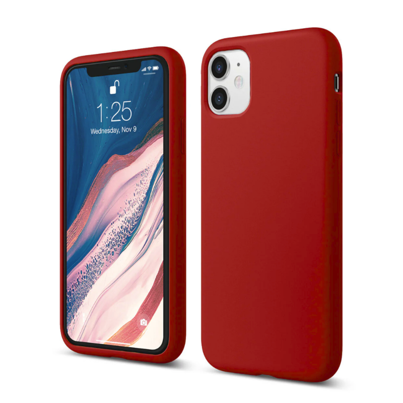 LindeCovers iPhone 11 - Silikonecover 33 Dark Red