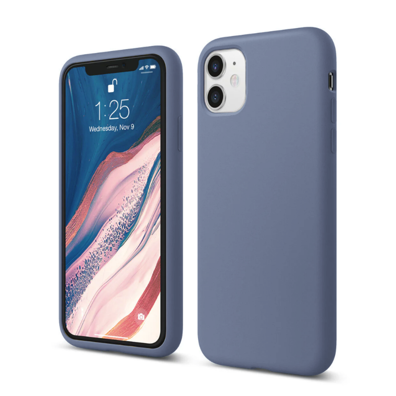 LindeCovers iPhone 11 - Silikonecover 46 Lavender Gray