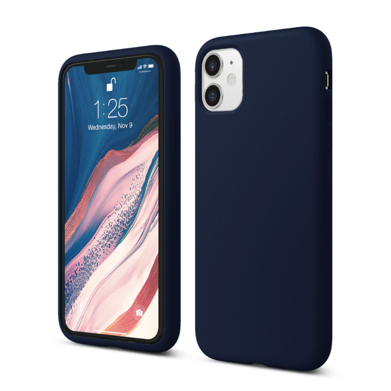 LindeCovers iPhone 11 - Silikonecover 63 Navy Blue