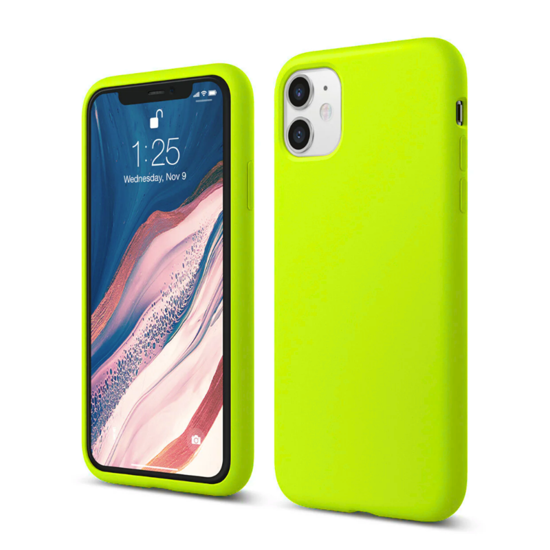 LindeCovers iPhone 11 - Silikonecover 60 Fluorescent Green