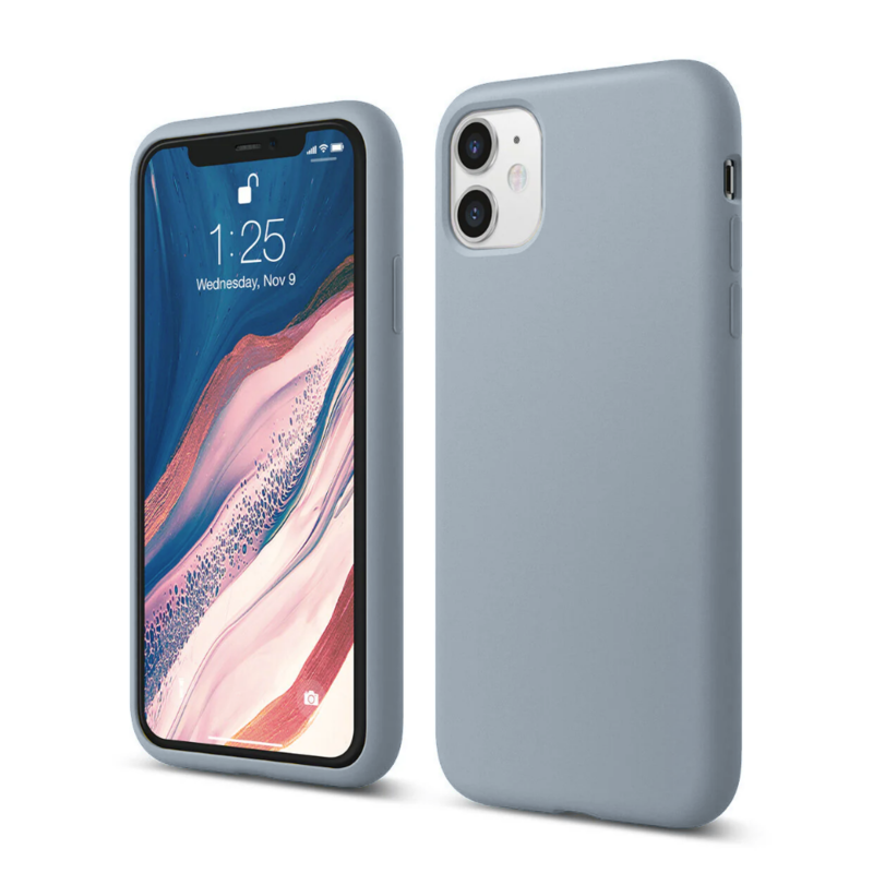 LindeCovers iPhone 11 - Silikonecover 26 Blue Gray