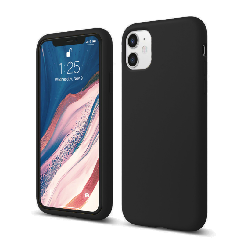 LindeCovers iPhone 11 - Silikonecover 15 Charcoal Gray Black
