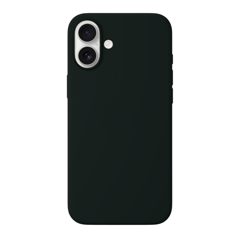 LindeCovers iPhone 16 - Silikonecover 49 Green Black LindeCovers iPhone 16 - Silikonecover 49 Green Black