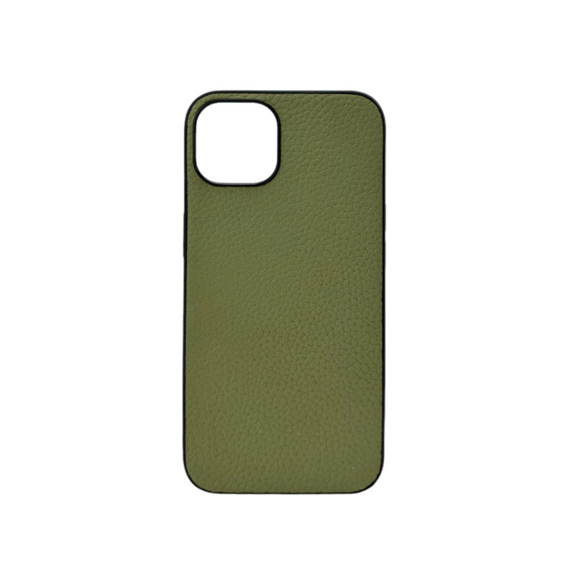 LindeCovers iPhone 14 - Ægte Læder Bagside Cover Green LindeCovers iPhone 14 - Ægte Læder Bagside Cover Green