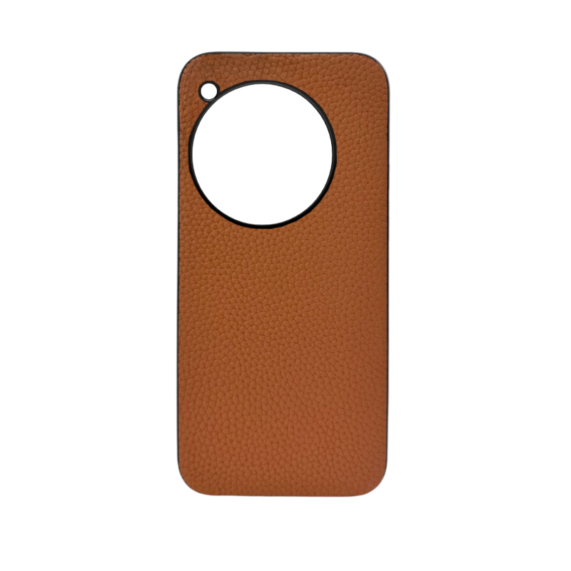 LindeCovers OnePlus 12 - Rigtig Læder Bagside Cover Brown