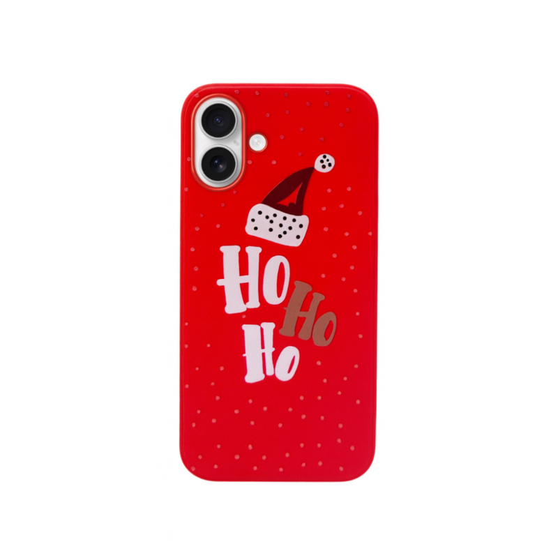 LindeCovers iPhone 16 - Julemotiv Bagsidecover Silikone Ho Ho Ho