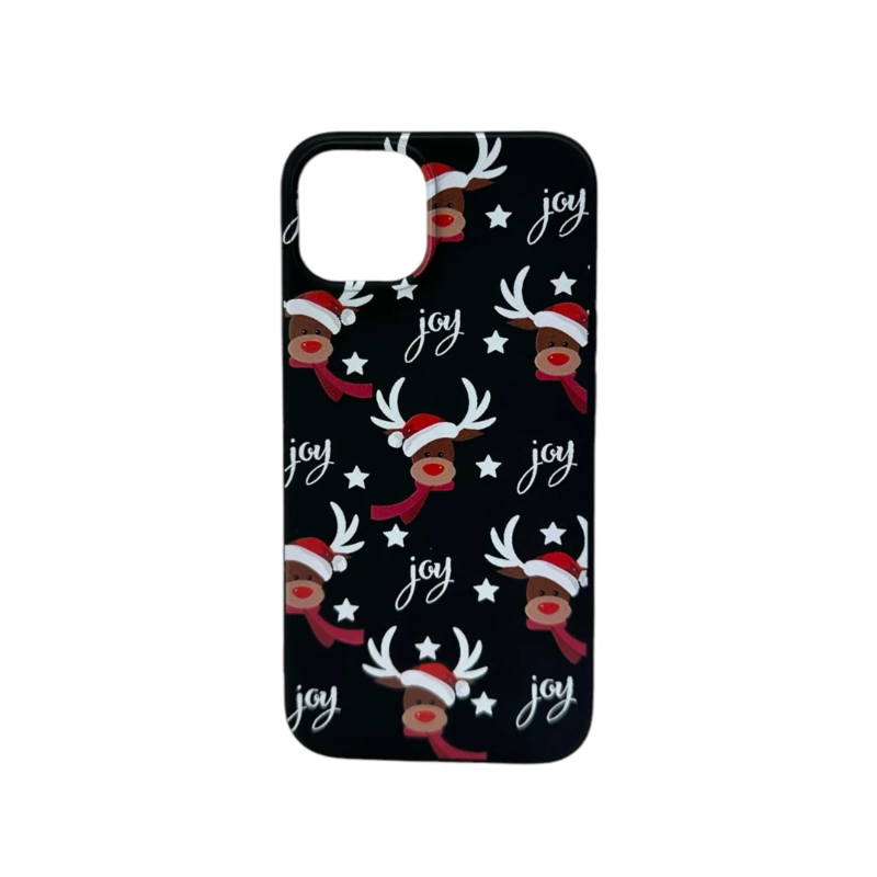 LindeCovers iPhone 16 Pro - Julemotiv Bagsidecover Silikone Dancing Rudolph Delight