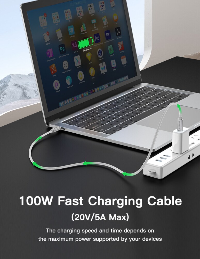 LindeCables USB-C 3.2 Gen. 2x2 100W Premium kabel - 3 m