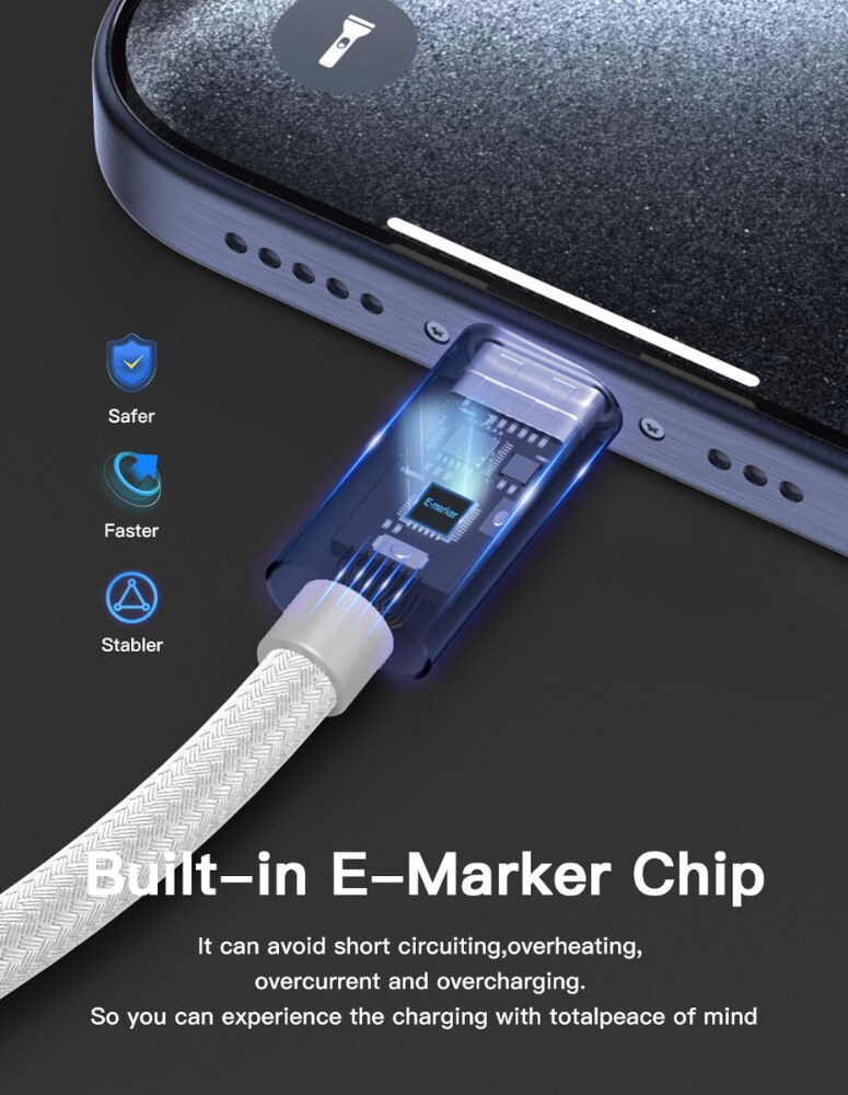 LindeCables USB-C 3.2 Gen. 2x2 100W Premium kabel - 3 m