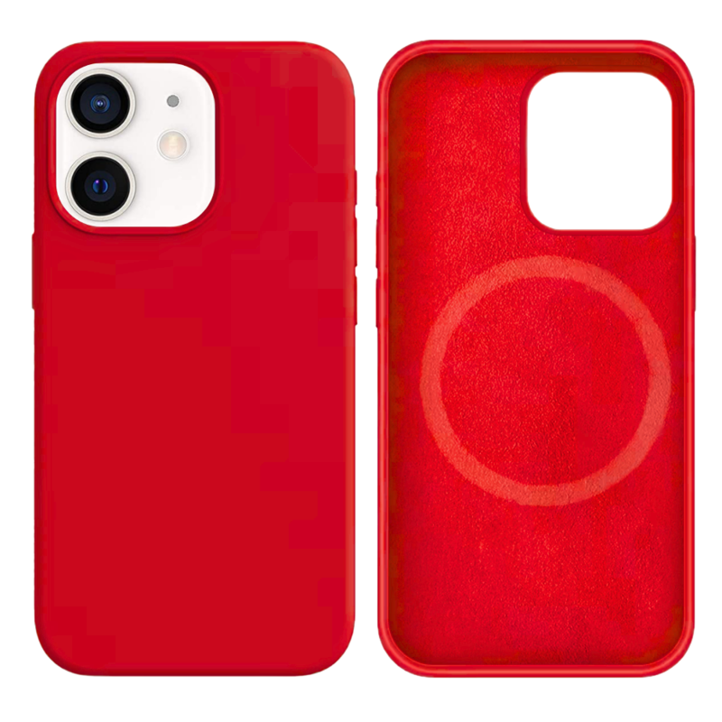 LindeCovers iPhone 12 Mini Silikonecover - MagSafe Kompatibel 39 Cranberry