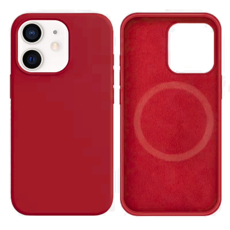 LindeCovers iPhone 12 Mini Silikonecover - MagSafe Kompatibel 36 Rose Red