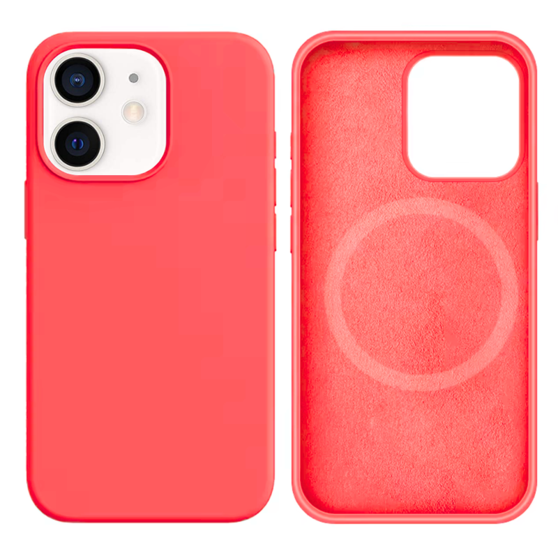 LindeCovers iPhone 12 Mini Silikonecover - MagSafe Kompatibel 29 Peach