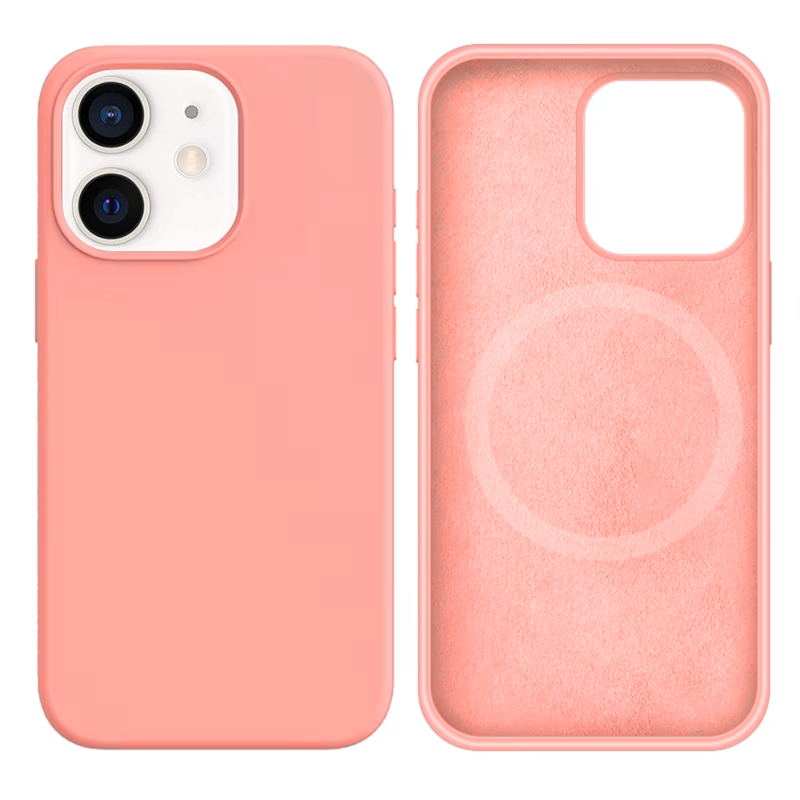 LindeCovers iPhone 12 Mini Silikonecover - MagSafe Kompatibel 12 Pink