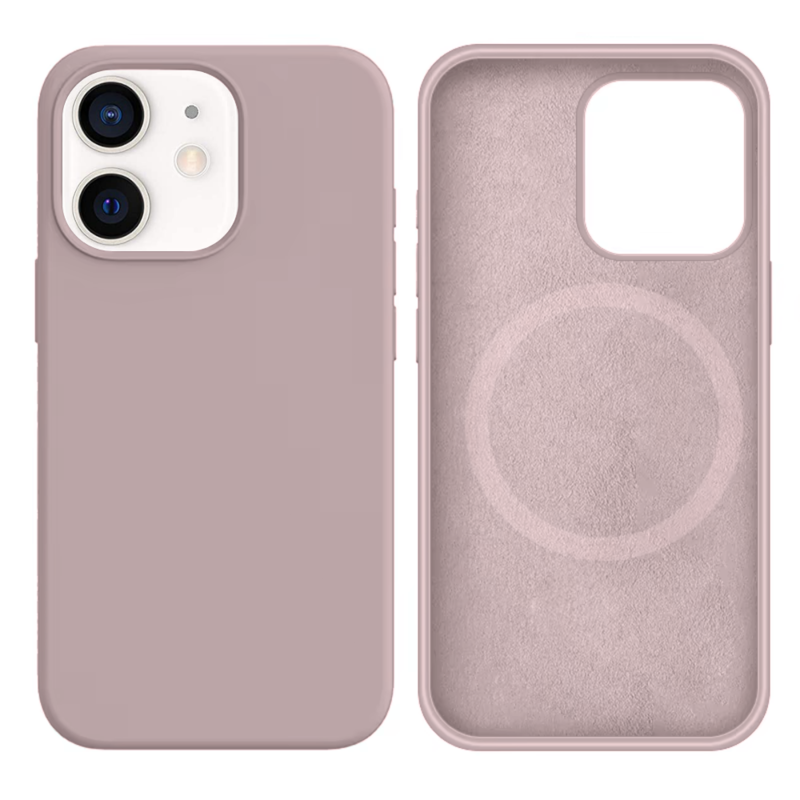 LindeCovers iPhone 12 Mini Silikonecover - MagSafe Kompatibel 7 Lavender Violet