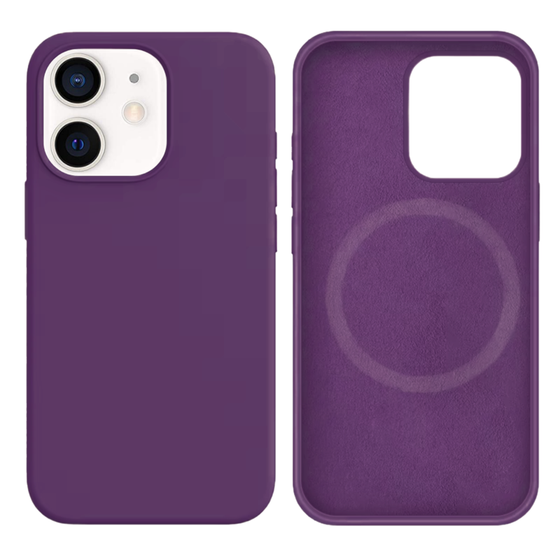 LindeCovers iPhone 12 Mini Silikonecover - MagSafe Kompatibel 45 Purple