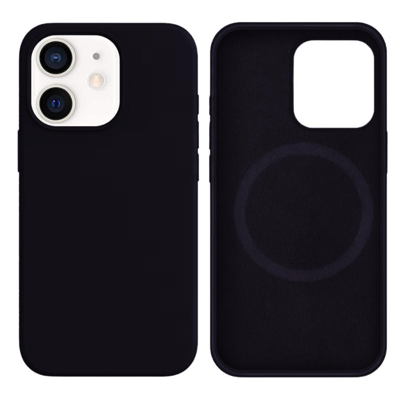 LindeCovers iPhone 12 Mini Silikonecover - MagSafe Kompatibel 77 Berry Purple