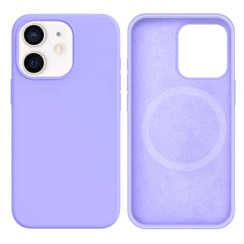 LindeCovers iPhone 12 Mini Silikonecover - MagSafe Kompatibel 41 Light Purple