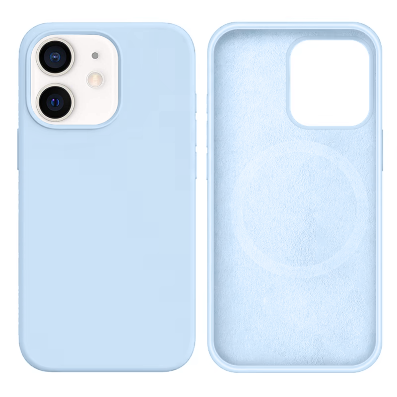 LindeCovers iPhone 12 Mini Silikonecover - MagSafe Kompatibel 43 New Sky Blue