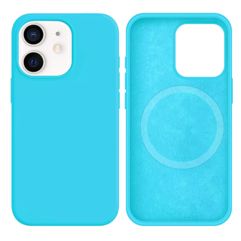 LindeCovers iPhone 12 Mini Silikonecover - MagSafe Kompatibel 16 Blue