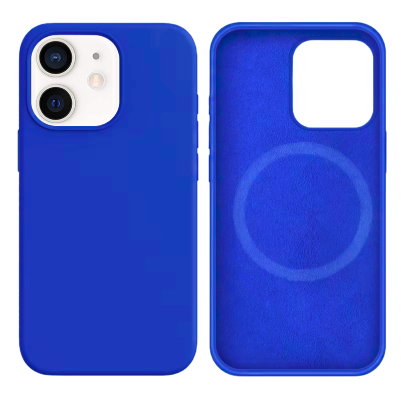LindeCovers iPhone 12 Mini Silikonecover - MagSafe Kompatibel 40 Gemstone Blue