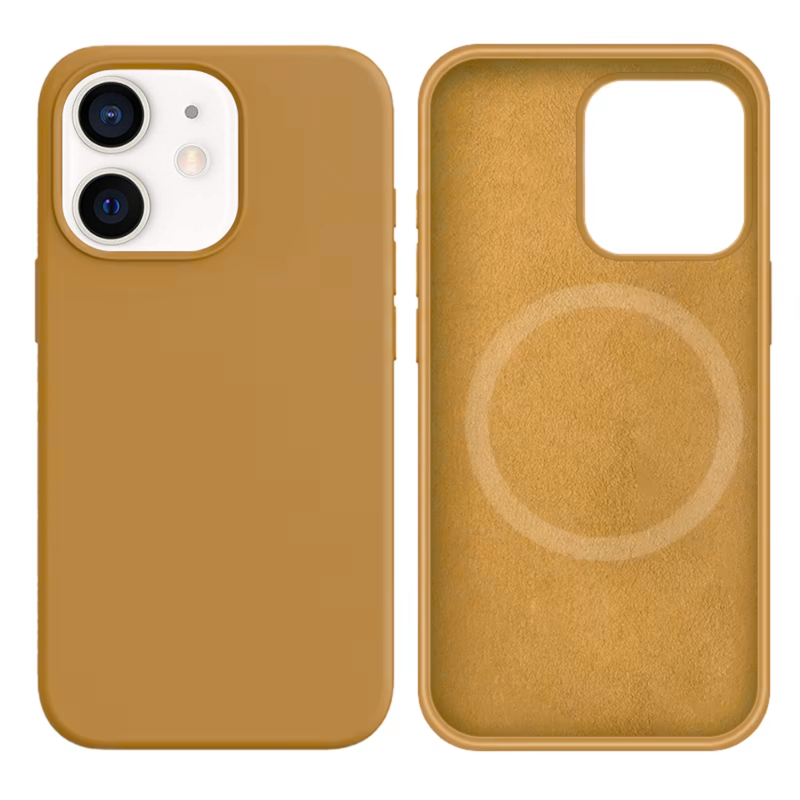 LindeCovers iPhone 12 Mini Silikonecover - MagSafe Kompatibel 28 Golden