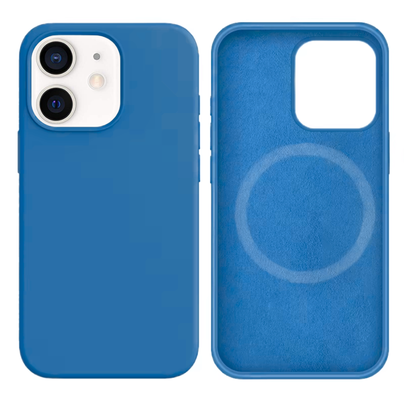 LindeCovers iPhone 12 Mini Silikonecover - MagSafe Kompatibel 38 Cowboy Blue