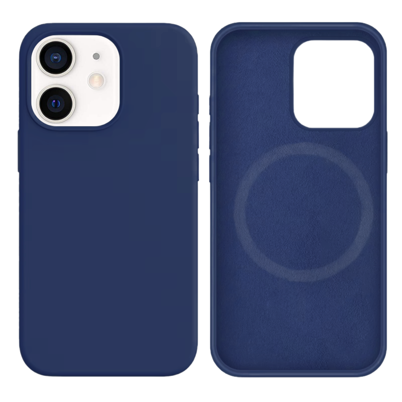 LindeCovers iPhone 12 Mini Silikonecover - MagSafe Kompatibel 57 Ice Ocean Blue