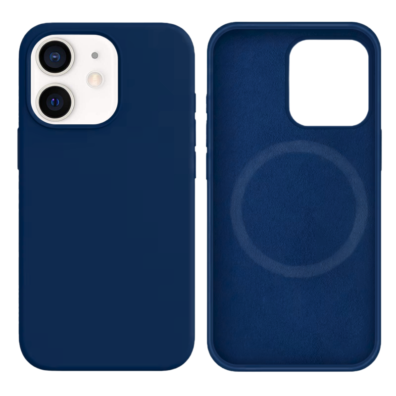 LindeCovers iPhone 12 Mini Silikonecover - MagSafe Kompatibel 20 Cobalt Blue