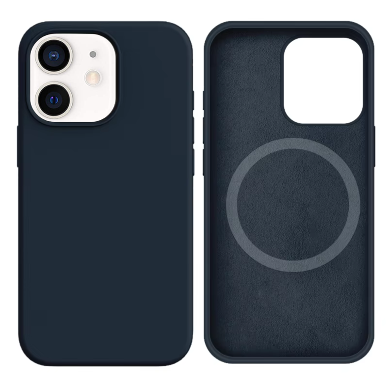 LindeCovers iPhone 12 Mini Silikonecover - MagSafe Kompatibel 8 Midnight Blue