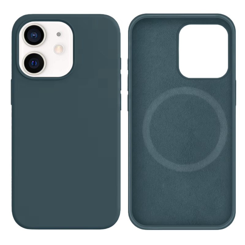 LindeCovers iPhone 12 Mini Silikonecover - MagSafe Kompatibel 72 Granny Gray