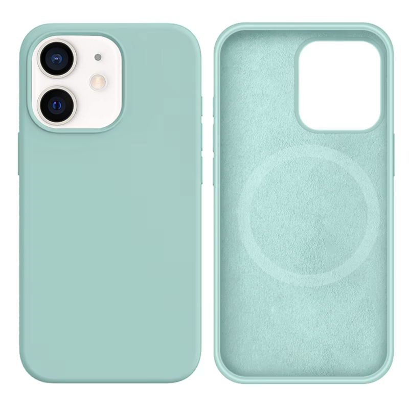 LindeCovers iPhone 12 Mini Silikonecover - MagSafe Kompatibel 17 Gemstone Green