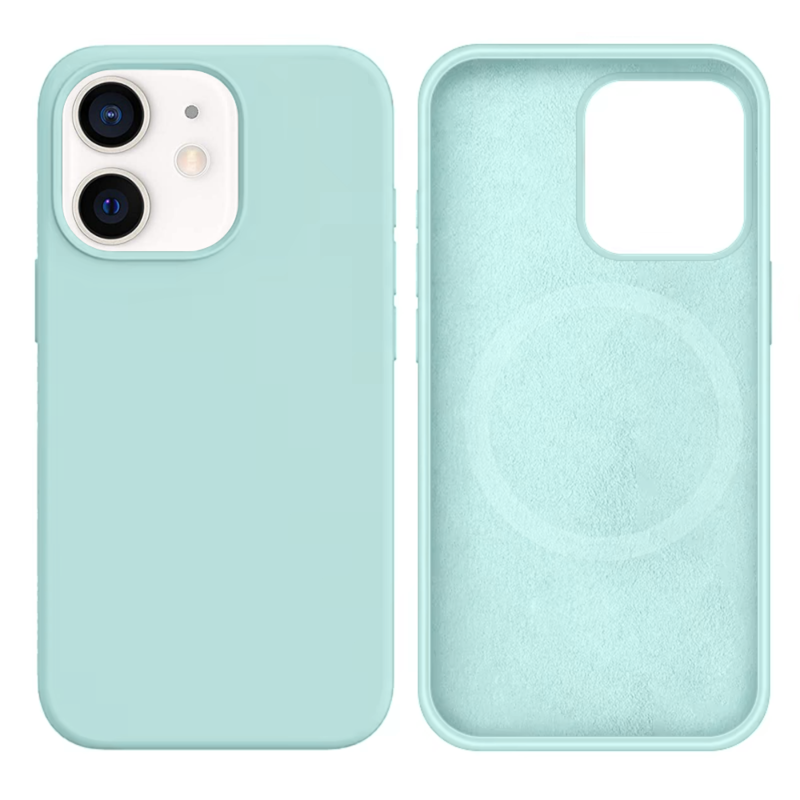 LindeCovers iPhone 12 Mini Silikonecover - MagSafe Kompatibel 73 Light Lime Green