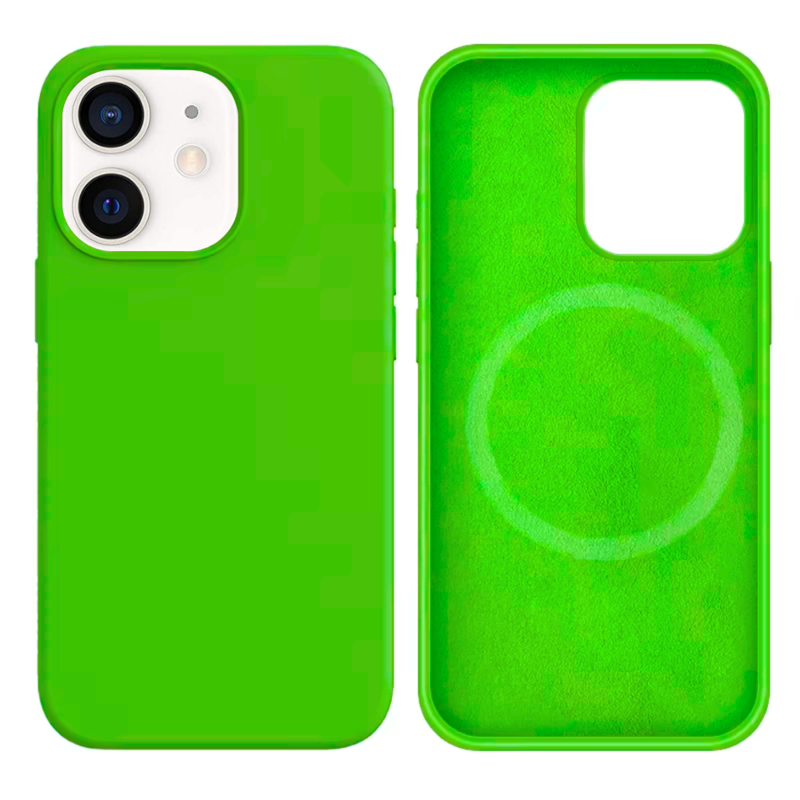 LindeCovers iPhone 12 Mini Silikonecover - MagSafe Kompatibel 31 Dark Green