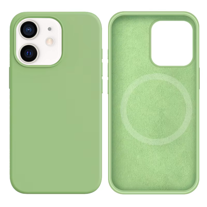 LindeCovers iPhone 12 Mini Silikonecover - MagSafe Kompatibel 1 Mint Green