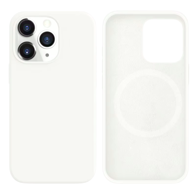 LindeCovers iPhone 13 Pro Silikonecover - MagSafe Kompatibel 9 White